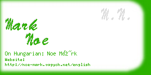 mark noe business card